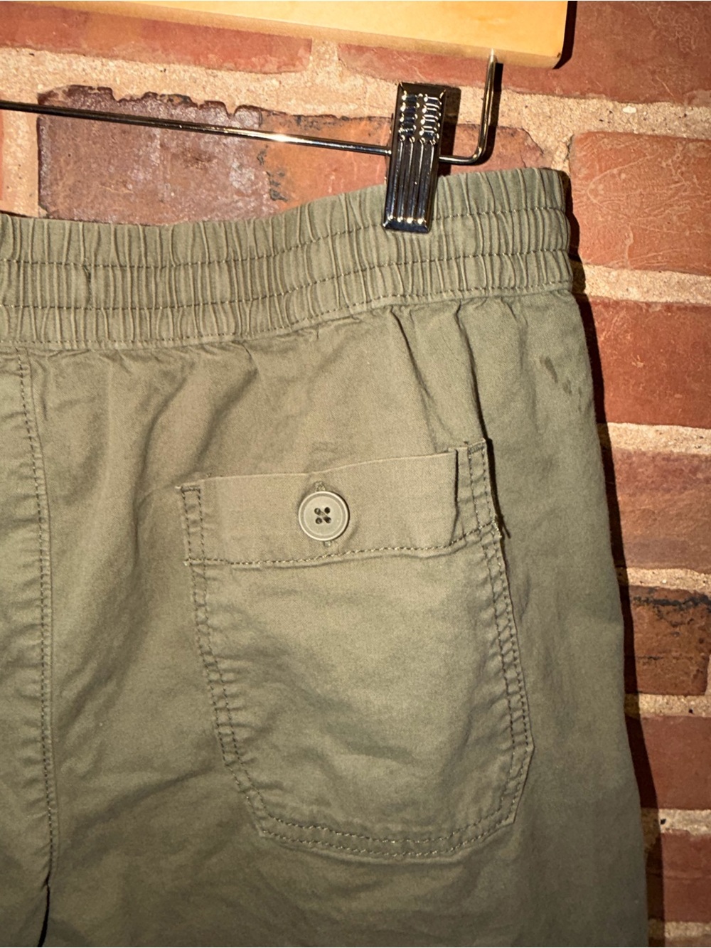 Men's Sonoma Shorts Medium Olive Drawstring Casual Athletic Workout 6’ Seam - Picture 10 of 12